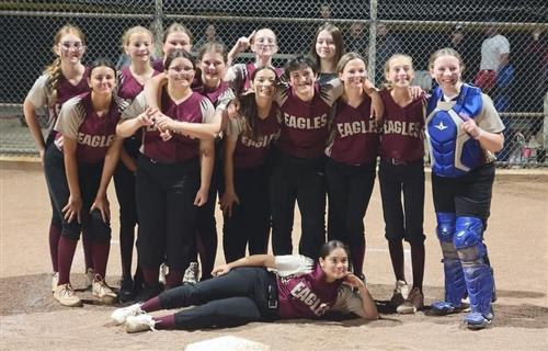 2023-24 Middle School Girls Softball champions Mountain Sky